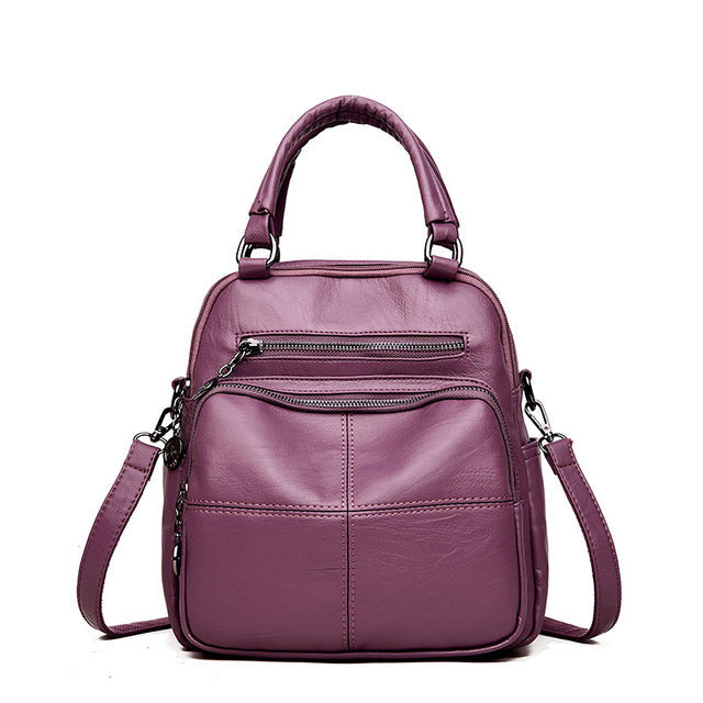 High Quality Woman's Leather Backpack