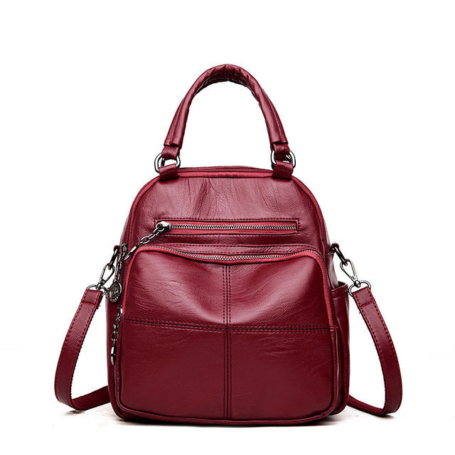 High Quality Woman's Leather Backpack
