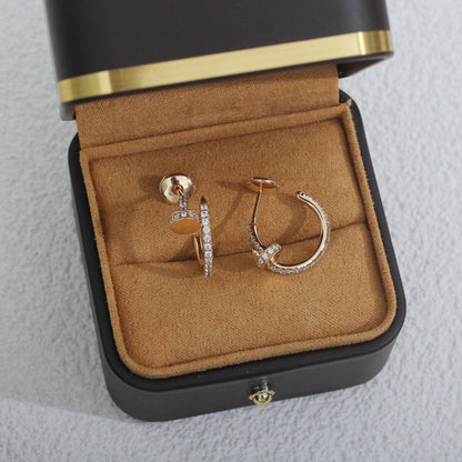 [Lucky Star]JUSTE EARRINGS 12.75MM PINK GOLD DIAMOND