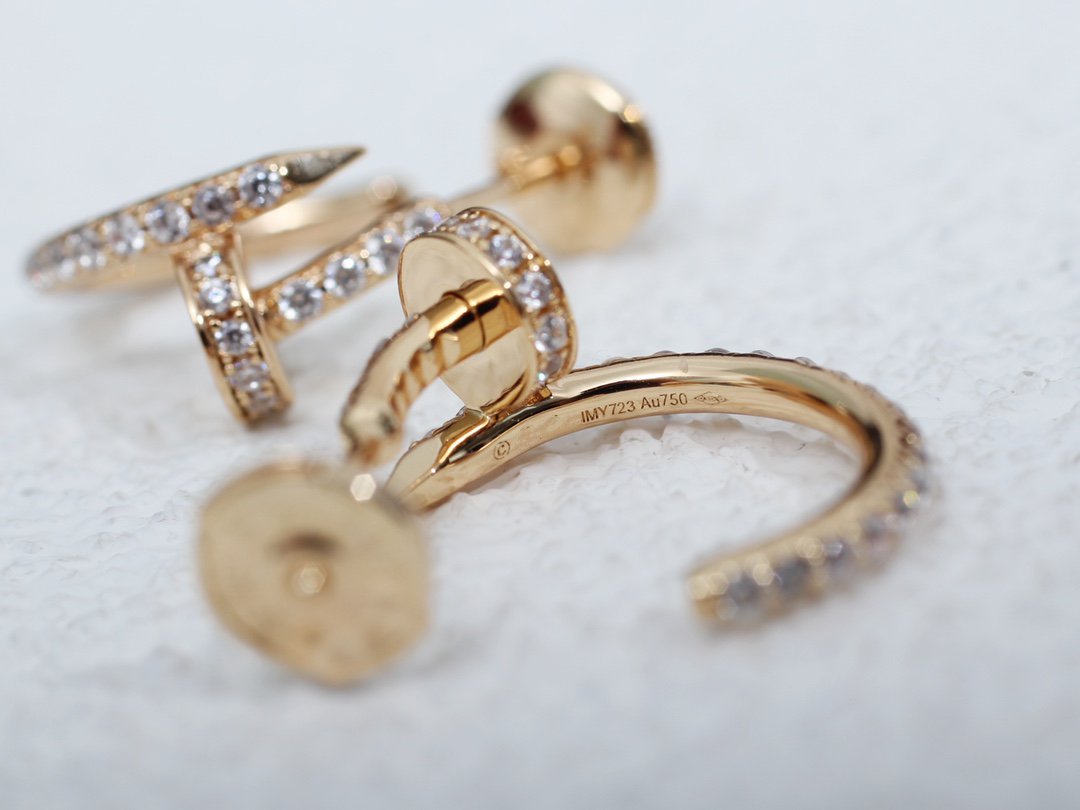 [Lucky Star]JUSTE EARRINGS 12.75MM PINK GOLD DIAMOND