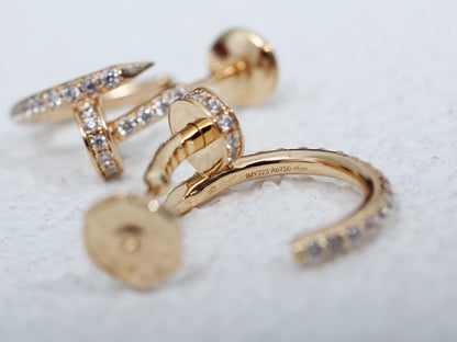 [Lucky Star]JUSTE EARRINGS 12.75MM PINK GOLD DIAMOND