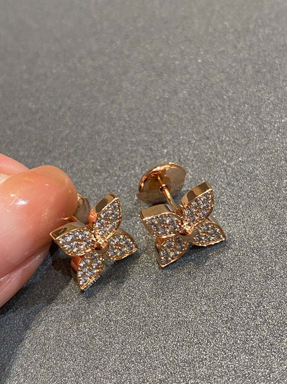 [Lucky Star]STAR BLOSSOM STUD DIAMONDS EARRINGS