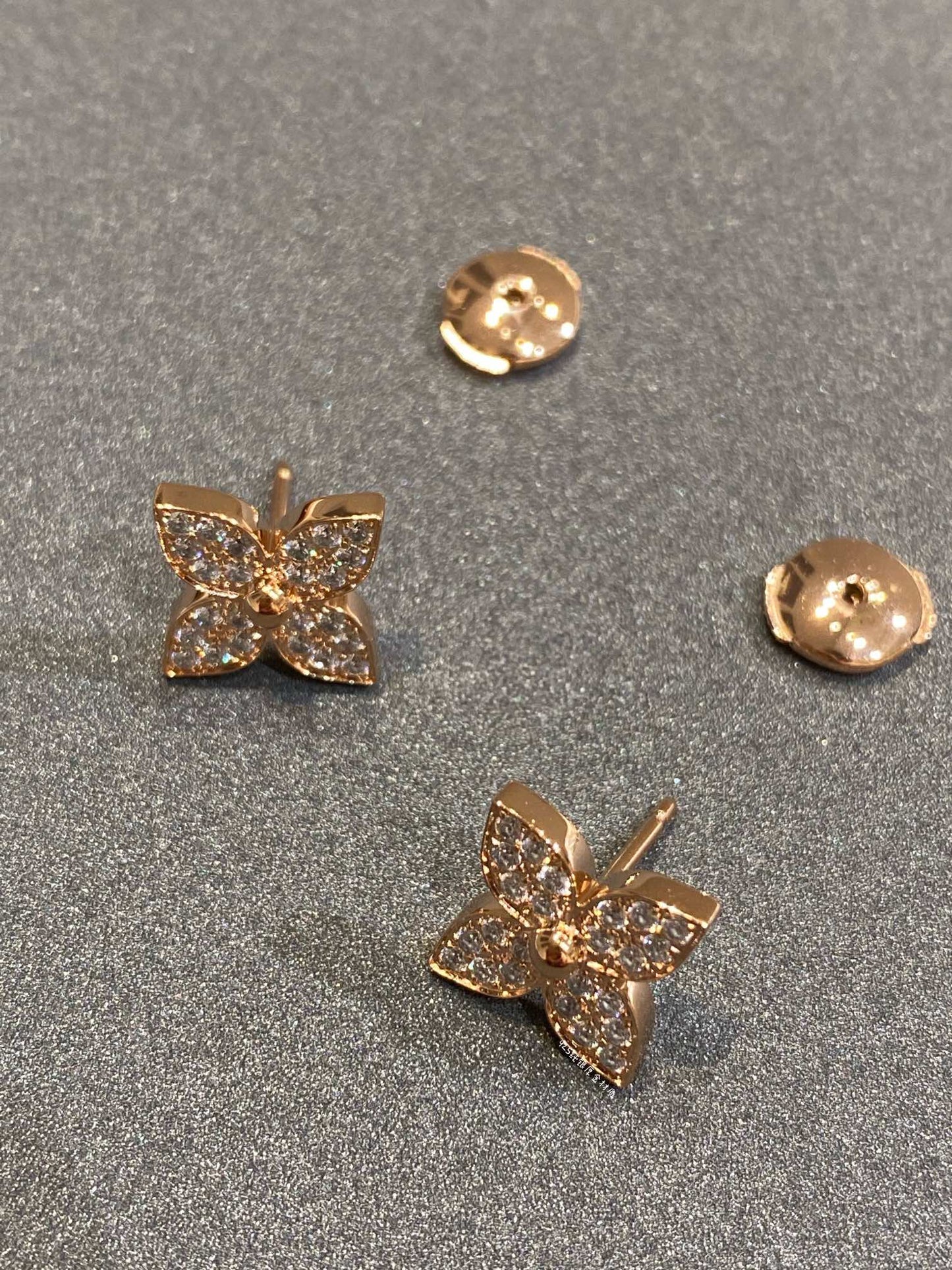 [Lucky Star]STAR BLOSSOM STUD DIAMONDS EARRINGS