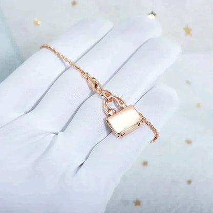 [Lucky Star]AMULETTE PEDANT ROSE GOLD NECKLACE