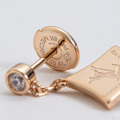 [Lucky Star]STAR DIAMONDS EARRINGS GOLD
