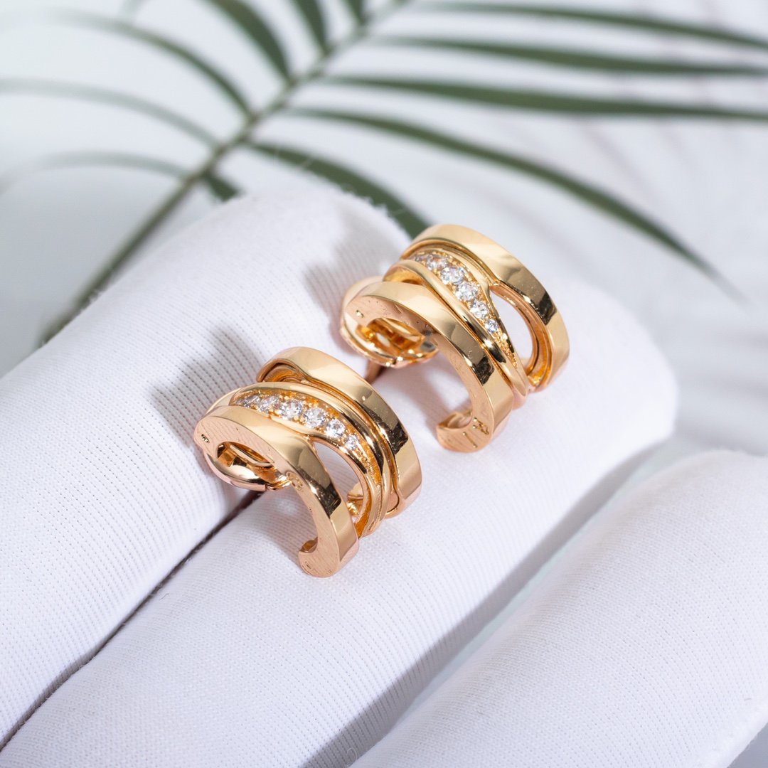 [Lucky Star]ZERO 1 PINK GOLD DIAMONDS EARRINGS