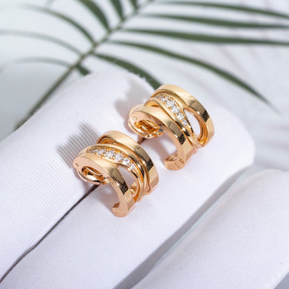 [Lucky Star]ZERO 1 PINK GOLD DIAMONDS EARRINGS