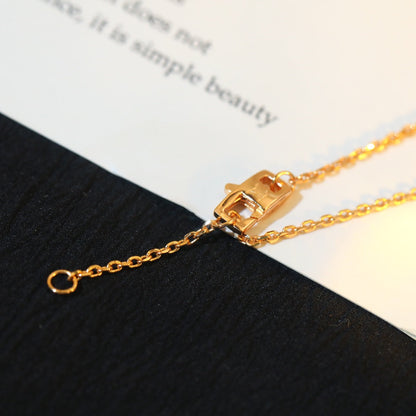 [Lucky Star]STAR AND SUN DIAMOND PINK GOLD NECKLACE