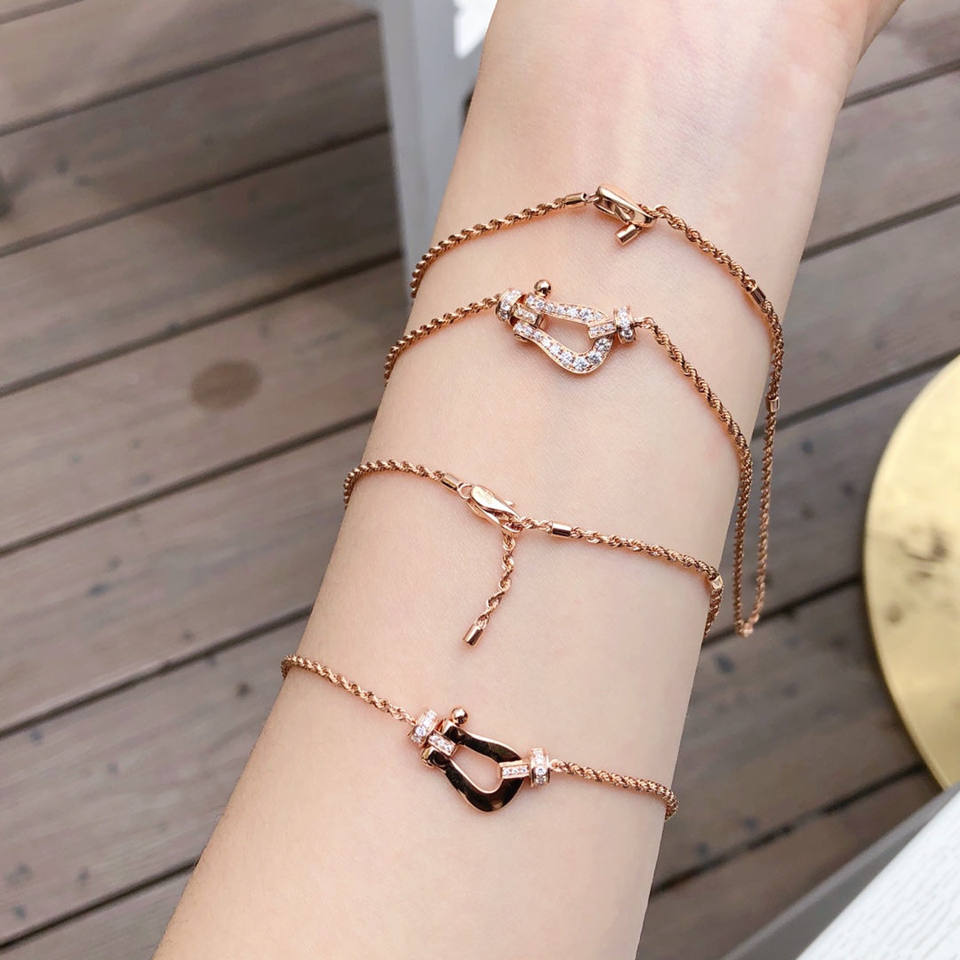 [Lucky Star]FORCE 10 PINK GOLD DIAMOND NECKLACE