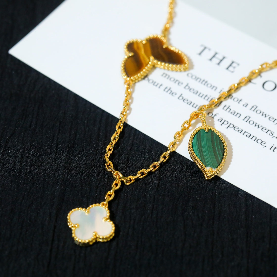 [Lucky Star]LUCKY SPRING 5 MOTIF GOLD BRACELET