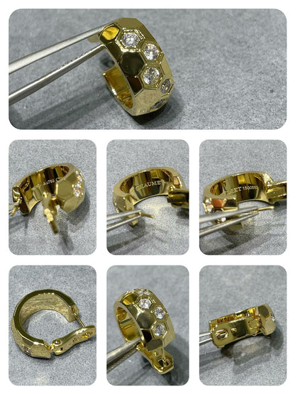 [Lucky Star]BEE LOVE DIAMOND HOOP EARRINGS