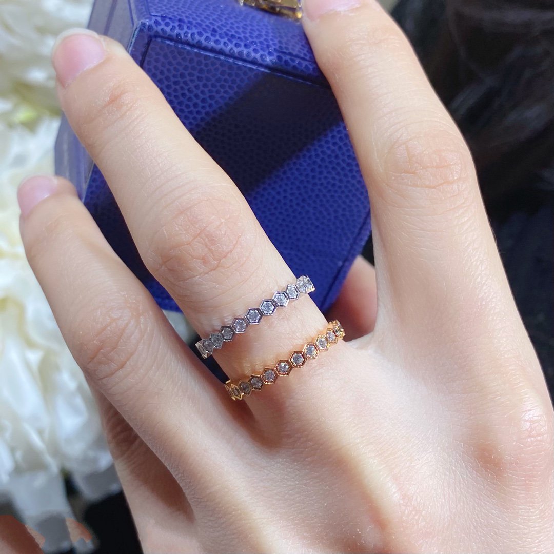 [Lucky Star]BEE LOVE DIAMOND PAVED SMALL RING
