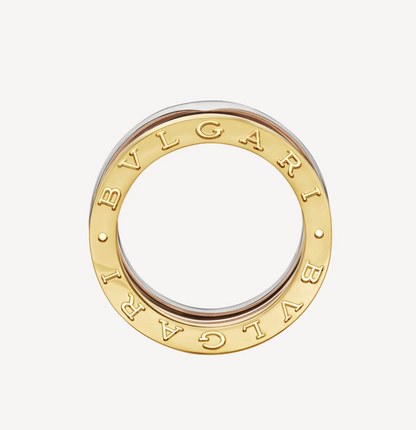 [Lucky Star]ZERO 1 THREE-BAND ROSE WHITE AND YELLOW RING