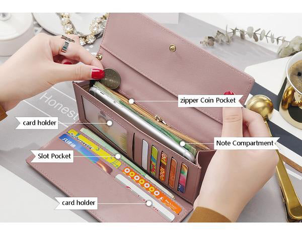 Long Style Multi functional Wallet Purse
