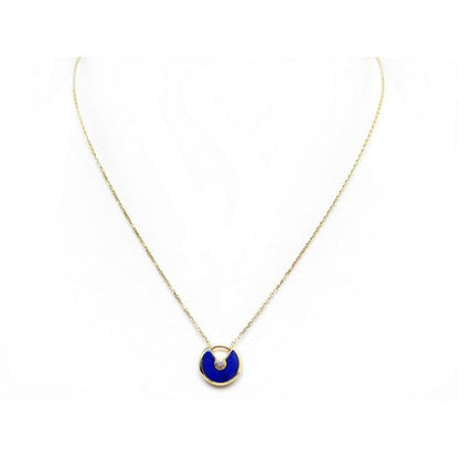 [Lucky Star]AMULETTE ROSE GOLD AGATE NECKLACE