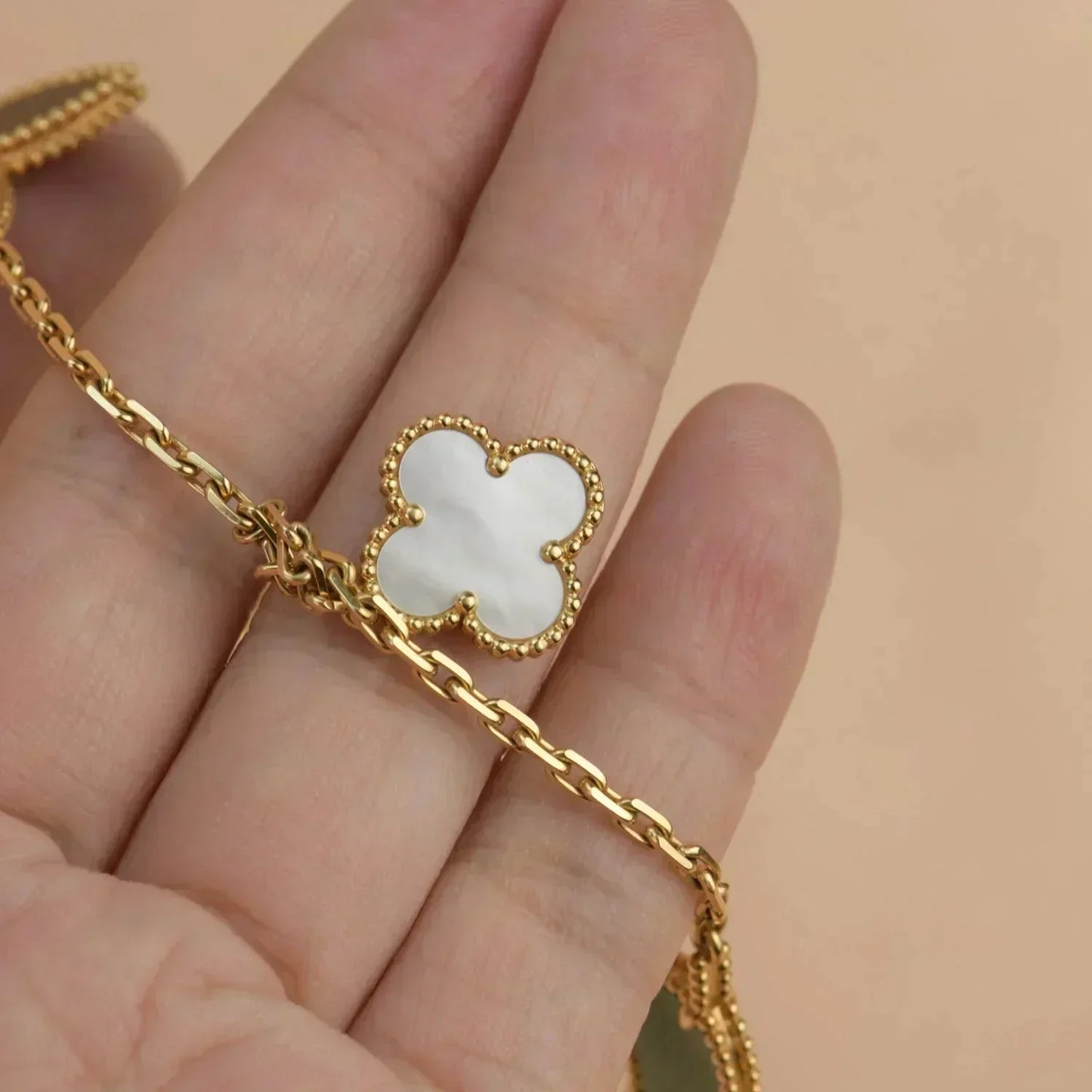 [Lucky Star]LUCKY SPRING 5 MOTIF GOLD BRACELET