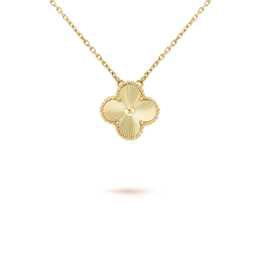 [Lucky Star]CLOVER 15MM LASER NECKLACE