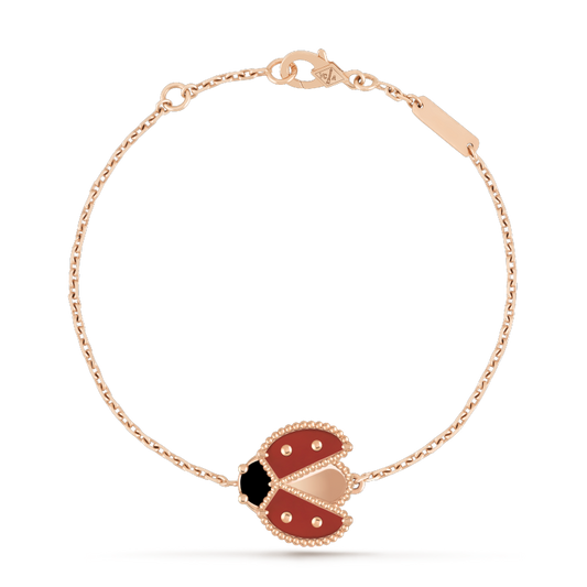 [Lucky Star]LUCKY SPRING 1 MOTIF PINK GOLD BRACELET