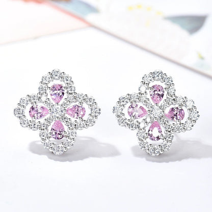 [Lucky Star]LOOP EARRINGS FULL MOTIF DIAMOND 16MM