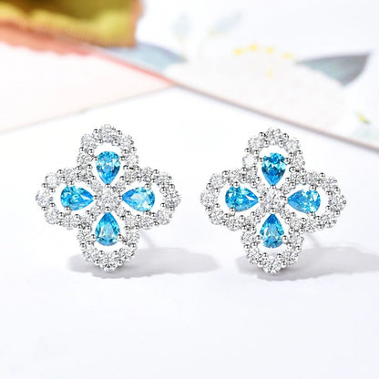 [Lucky Star]LOOP EARRINGS FULL MOTIF DIAMOND 16MM