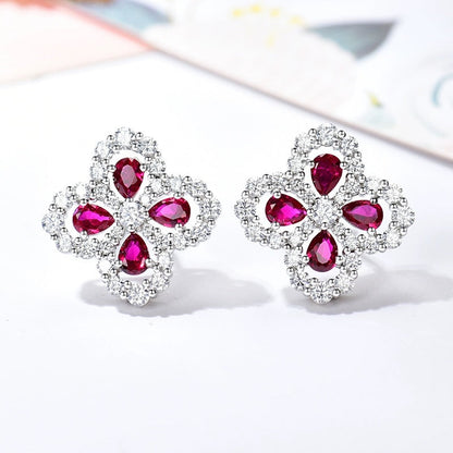 [Lucky Star]LOOP EARRINGS FULL MOTIF DIAMOND 16MM