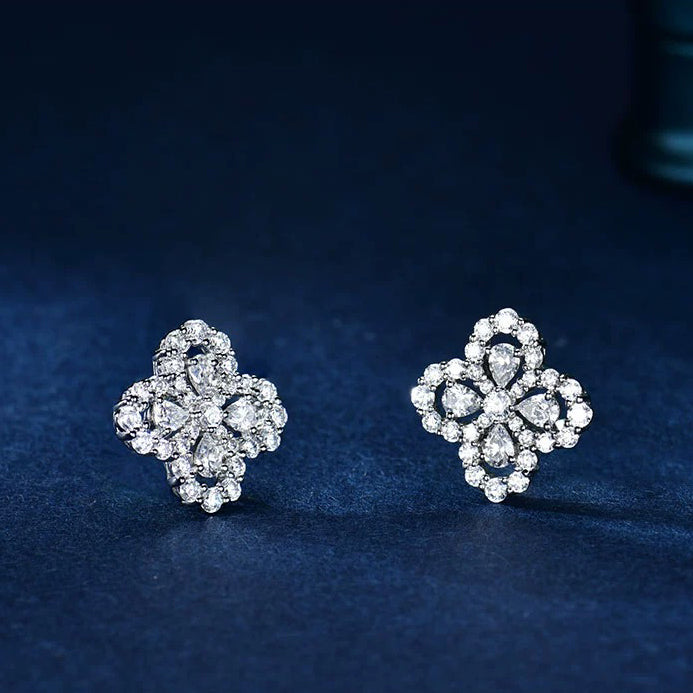 [Lucky Star]LOOP EARRINGS FULL MOTIF DIAMOND 16MM