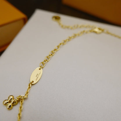 [Lucky Star]BLOOMING SUPPLE NECKLACE BRASS