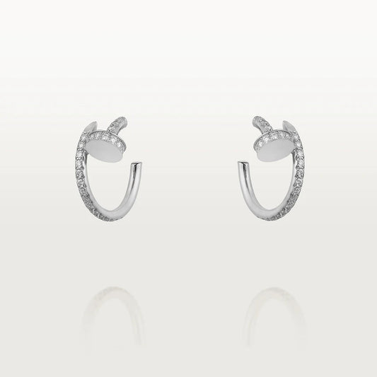 [Lucky Star]JUSTE EARRINGS 12.75MM SILVER DIAMOND