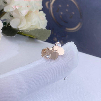 [Lucky Star]BEE LOVE PINK GOLD DIAMOND EARRINGS