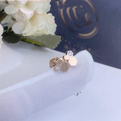 [Lucky Star]BEE LOVE PINK GOLD DIAMOND EARRINGS