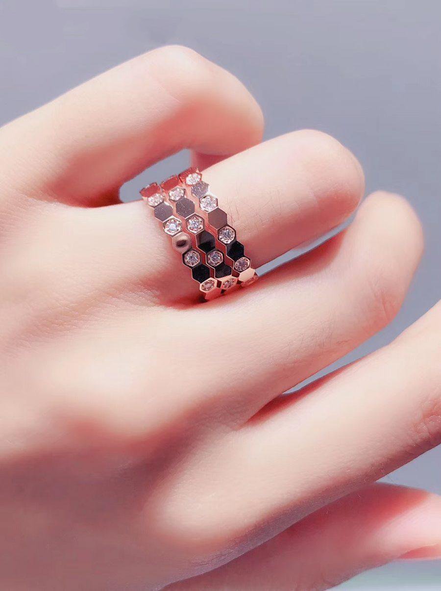 [Lucky Star]BEE LOVE RING PINK GOLD DIAMOND