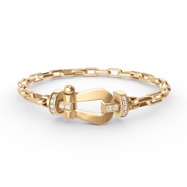 [Lucky Star]FORCE LARGE HORSESHOE CLASP  METAL BRACELET