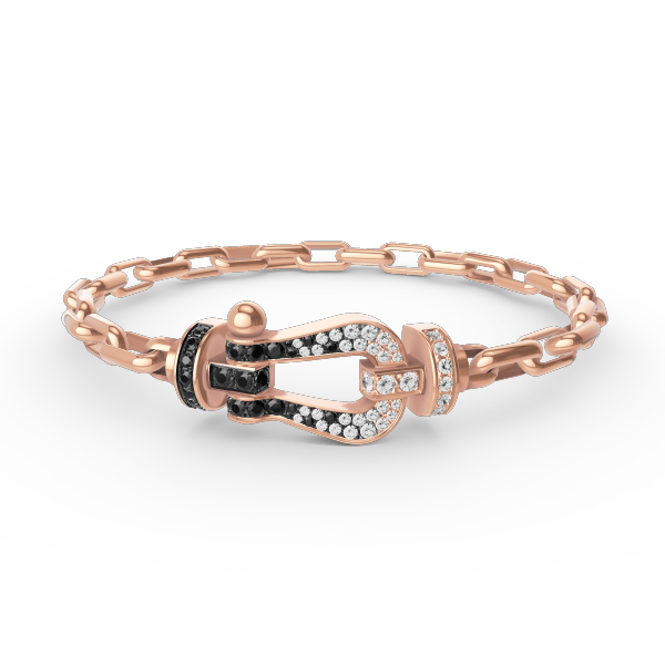 [Lucky Star]FORCE LARGE HORSESHOE CLASP  METAL BRACELET
