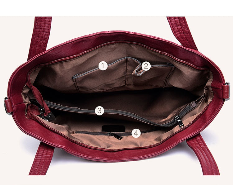 High Quality Vegan Leather Shoulder Bag