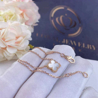 [Lucky Star]CLOVER WHITE MOP SINGLE FLOWER BRACELET