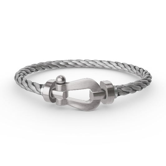[Lucky Star]FORCE LARGE HORSESHOE NO DIAMOND BRACELET SILVER