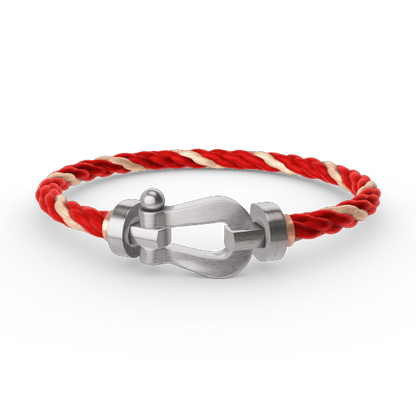 [Lucky Star]FORCE LARGE HORSESHOE NO DIAMOND BRACELET SILVER